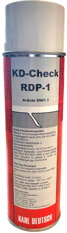 Karl DEUTSCH Rotes Farbeindringmittel, KD-Check RDP-1, 500 ml Dose