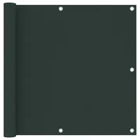 vidaXL Balkon-Sichtschutz 90 x 400 cm Dunkelgrün Oxford-Gewebe