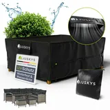 Juskys Gartenmöbel Abdeckplane 200 x 160 x 75 cm - winterfest, wasserdicht, UV-Schutz, Schutzhülle