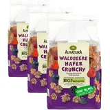 Alnatura Bio Hafer-Crunchy Waldbeere, 375g (Packung mit 3)