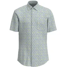 Seidensticker Businesshemd "Regular", Herren, Gr. M (40), normale Ärmellängen, gelb, 100% Baumwolle, bedruckt, regular fit, gerader Abschluss, Hemden, Regular 1/2 Button-Down-Kragen Druck