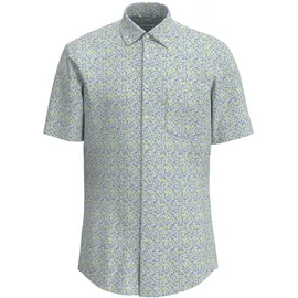 Seidensticker Businesshemd "Regular", Herren, Gr. M (40), normale Ärmellängen, gelb, 100% Baumwolle, bedruckt, regular fit, gerader Abschluss, Hemden, Regular 1/2 Button-Down-Kragen Druck