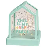 Moses moses. Verlag Kinder Lichterkette im Haus - Stimmungsvolle Lichterdeko für den Innenbereich, Deko-Haus mit 30 LEDs, Aufladbar mit Batterien oder Micro-USB, Türkis