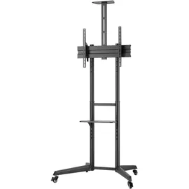 goobay Pro TV-Präsentationsständer 196,6 cm Schwarz Stahl