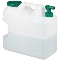 Relaxdays Wasserkanister mit Hahn 20 Liter grün/weiß 19,5 cm x 37 cm x 36,5 cm