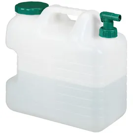 Relaxdays Wasserkanister mit Hahn 20 Liter grün/weiß 19,5 cm x 37 cm x 36,5 cm