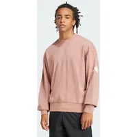 Adidas Essentials Loose Fit 3 Bar Logo Sweatshirt altrosa|WEISS XS
