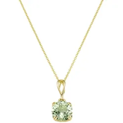 Luigi Merano Kette mit rundem Edelstein Anhänger, Gold 585 Ketten   Damen 