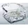 JV Möbel Esszimmerstuhl Epoxidharz transparent/weiß