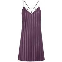 lscn by lascana Damen Negligé pflaume gestreift Gr.40