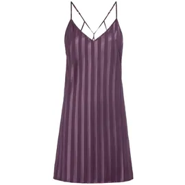 lscn by lascana Damen Negligé pflaume gestreift Gr.40