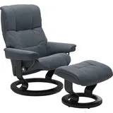 Stressless Mayfair mit Classic Base Leder 88 x 102 x 77 cm atlantic blue batick