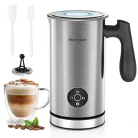Morpilot Milchaufschäumer Elektrisch 4 in 1, 300ml, Milchschäumer für Heißer und Kalter Milchschaum und Schokolade, Antihaftbeschichtung, Leicht zu Reinigen, Edelstahl