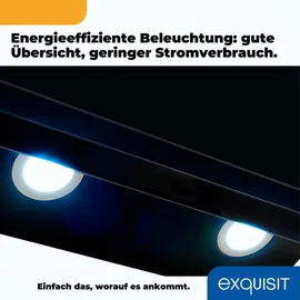 Exquisit KFD 80-8 Kopffreihaube 80 cm schwarz