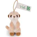 NICI - Plüschanhänger - Erdmännchen (11cm) »Viel Glück« Kuscheltier Stofftier Plüschfigur Anhänger - Braun