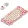 nuphy Halo75 v2 Mechanische Tastatur QMK/VIA, QWERTY US, Bluetooth / 2.4GHz - Sakura Fizz Silent Red Switch)