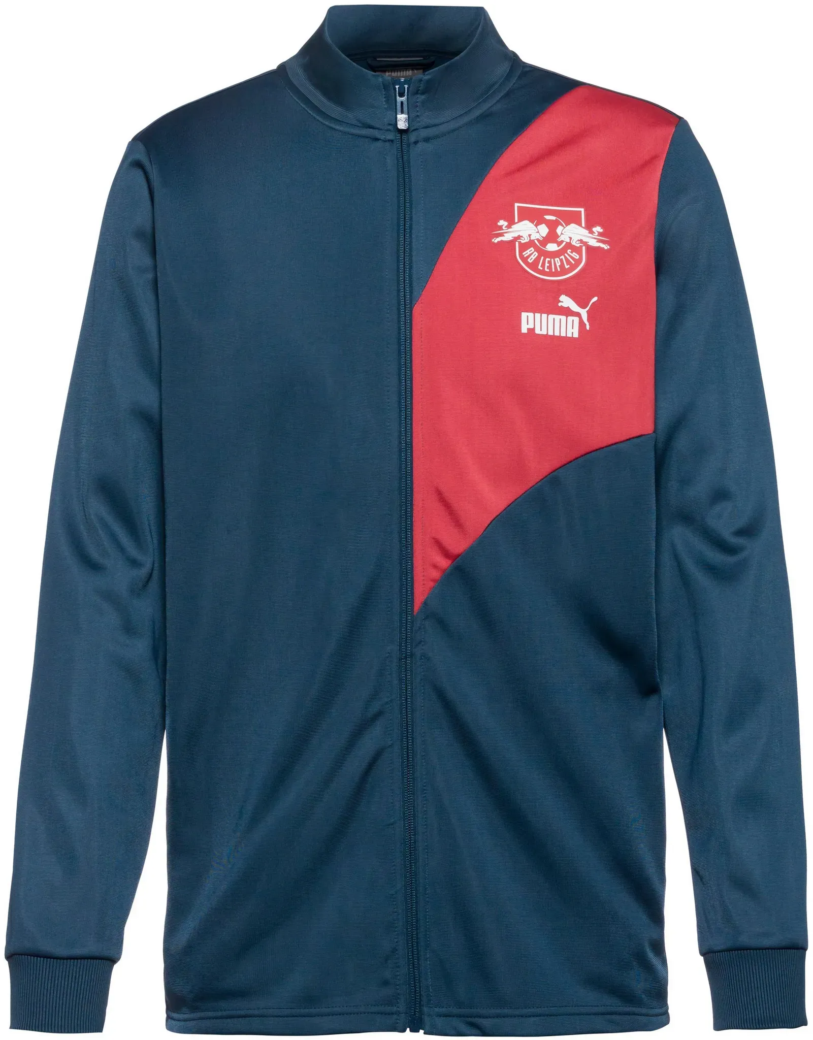 PUMA RB Leipzig Trainingsjacke Herren in dark night-astro red, Größe L - blau