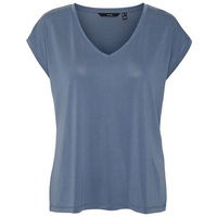 Vero Moda Damen T-Shirt VMFILLI Blau 10247666 XS
