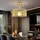 Nowa Deckenleuchte 1x E27 goldfarben Metall Acryl 35 x 32 cm