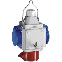 ABL ABL, Steckdose, Energiewürfel mit 3 x SCHUKO-Steckdosen, 1 x CEE 5/16A 400V 6h, IP44