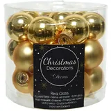 Kaemingk Weihnachtskugeln Mini 2,5cm Glas Glanz/matt 24 Stück Gold