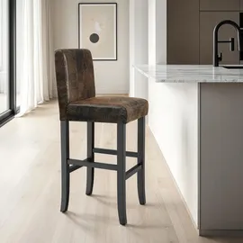 Tectake Barhocker 41 x 40 x 107 cm Antikbraun