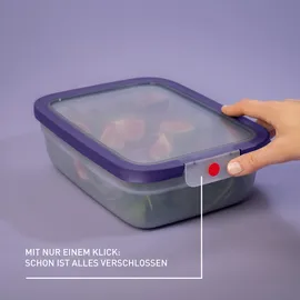 Emsa Frischhaltedose rechteckig lila 20,19 cm x 25,97 cm x 8,5 cm 2,3 l