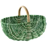 Kobolo Rattankorb multicolor grün 50 x 35 x 23 cm