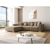 Ecksofa mit Schlaffunktion GUSTO L Monolith 09 Links - Braun