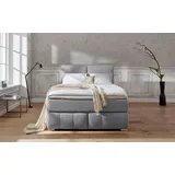 Home Affaire »Wehma« inkl. Topper in 3 verschiedenen Matratzen, auch in Samtstoff grau