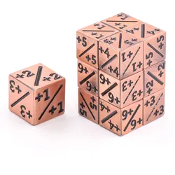 Counter-Würfel Positiv Metall 12 mm - Copper