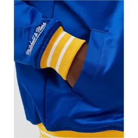 Mitchell & Ness Heavyweight Satin Jacke blau M