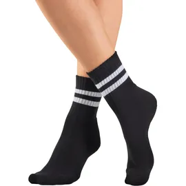 H.I.S. Tennissocken 6er Pack Schwarz/Weiß 47-48