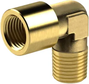 Riegler Winkelstück, innen/außen, G/R 3/8, SW 17, Messing blank