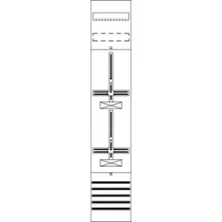 Striebel & John FD19D Zählerfeld ohne Verdrahtung mit Dreipunkt-Befestigung, 9RE 2CPX054038R9999