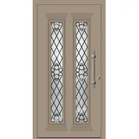 SCHÜCO Aluminium Landhaustür "MARIA" ADS 75.SI RC2 Graubeige RAL 1019 innen öffnend DIN rechts