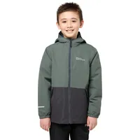 Jack Wolfskin Snowy Days Jacket Kinder slate green/black 164