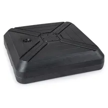 komfotteu Schirmständer HDPE 81 x 81 x 19 cm Schwarz