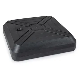 komfotteu Schirmständer HDPE 81 x 81 x 19 cm Schwarz