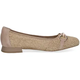 CAPRICE Ballerinas Bast Elegant, Braun (Bark Comb), 37