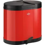 Wesco Beta Mülleimer 2 x 15 l rot,