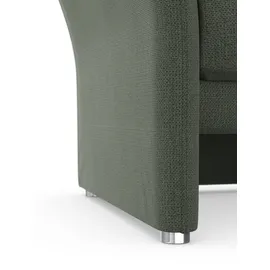 DOMO collection Sessel DOMO COLLECTION "Pina elegant und zeitloser Clubsessel, bequemer Cocktailsessel", grün (dunkelgrün), B:99cm H:95cm T:88cm, Sessel, Sessel, Hoher Sitzkomfort, Microfaser hochflorig, dunkelgrün