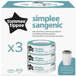 TOMMEE TIPPEE Simplee Sangenic Nachfüllkassette 3 Stück