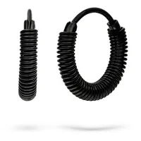 Liebeskind Berlin Creolen Twist Edelstahl Schwarz unisize