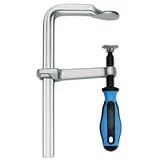 Ganzstahl-Schraubzwinge VIRIDIS mit 3K-Komfortgriff - Spannweite 1500mmx120mm-Spannbacke 27mmx13mm