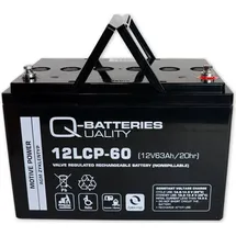 Q-Batteries Quality-Batteries 12LCP-60 12V/63Ah 260x160x178mm>>>>