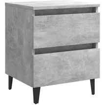 vidaXL Nachtschrank Betongrau 40 x 35 x 50 cm Grau