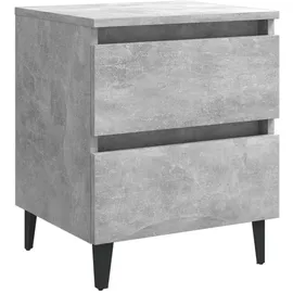 vidaXL Nachtschrank Betongrau 40 x 35 x 50 cm Grau