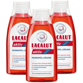 Lacalut aktiv Mundspülung 3 x 300 ml