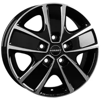Borbet CWG 6,0 x 16 5 x 118 ET68 MB71,1 Schwarz Poliert